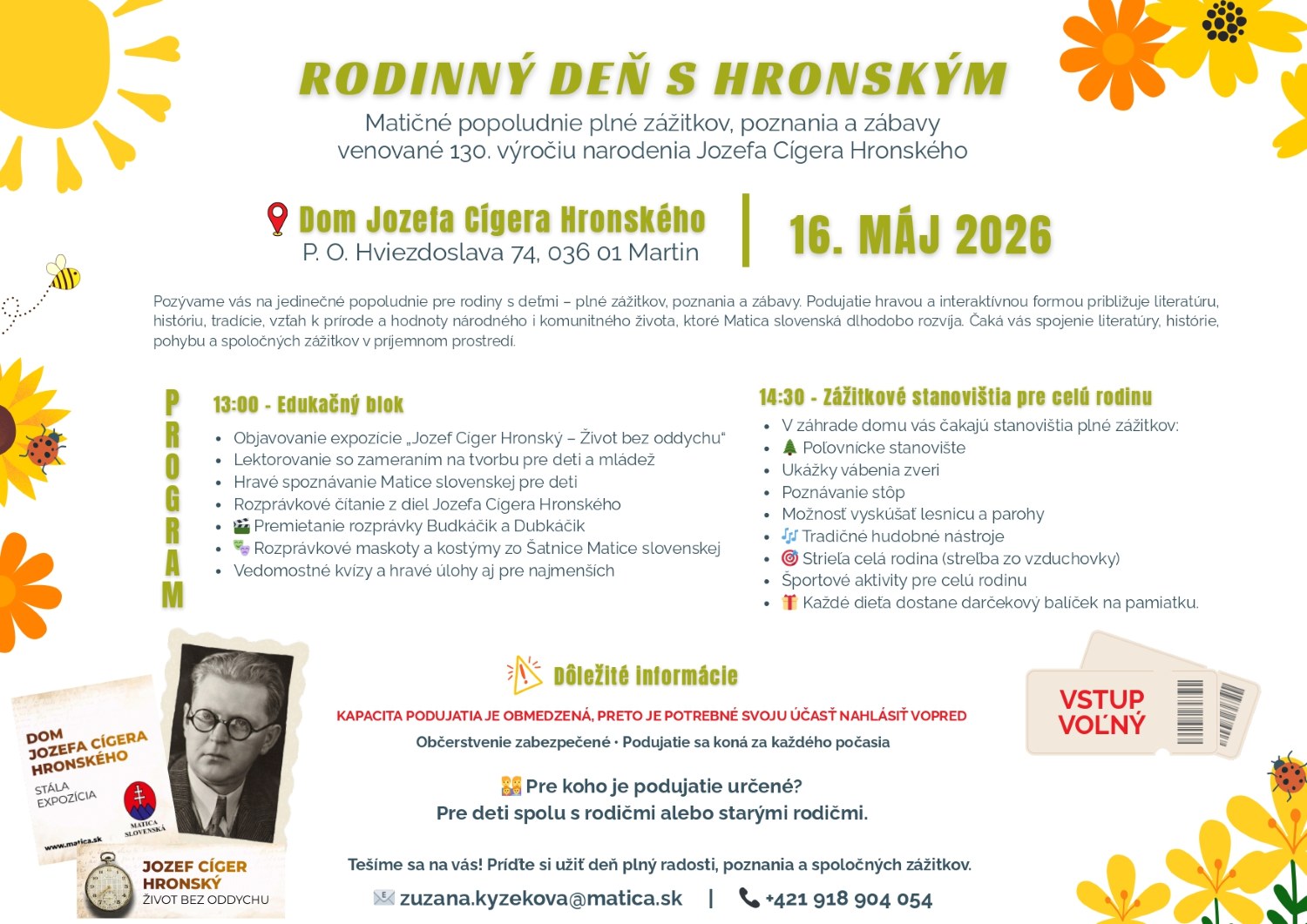 Rodinný deň s Hronským
